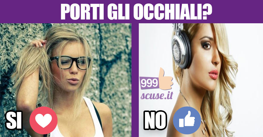 Ragazzi portate gli occhiali?
