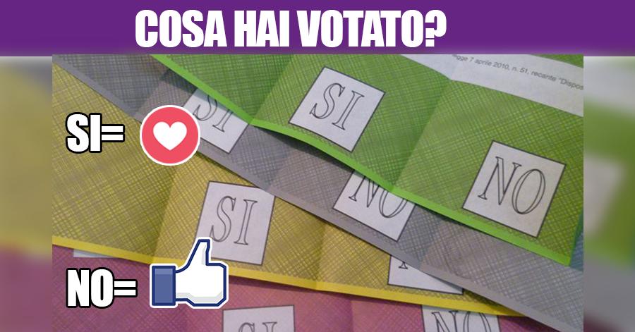 Cosa hai votato?