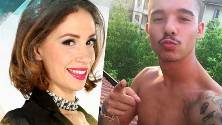 Rapper Moreno bacia pornostar sull’Isola